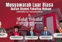 Keluarga alumni Fakultas Hukum Unhas akan menggelar Mustawarah Luar Biasa 